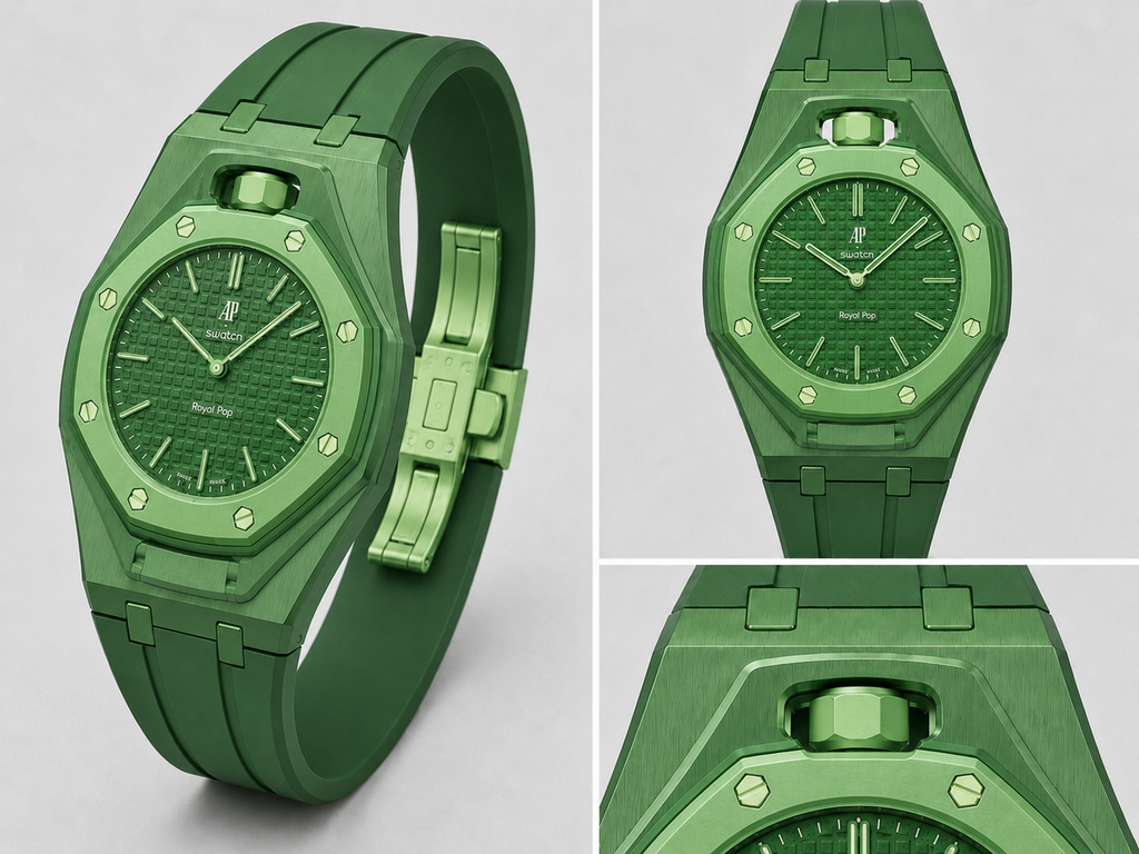 Bracelet GREEN EIGHT — Édition AP × Swatch