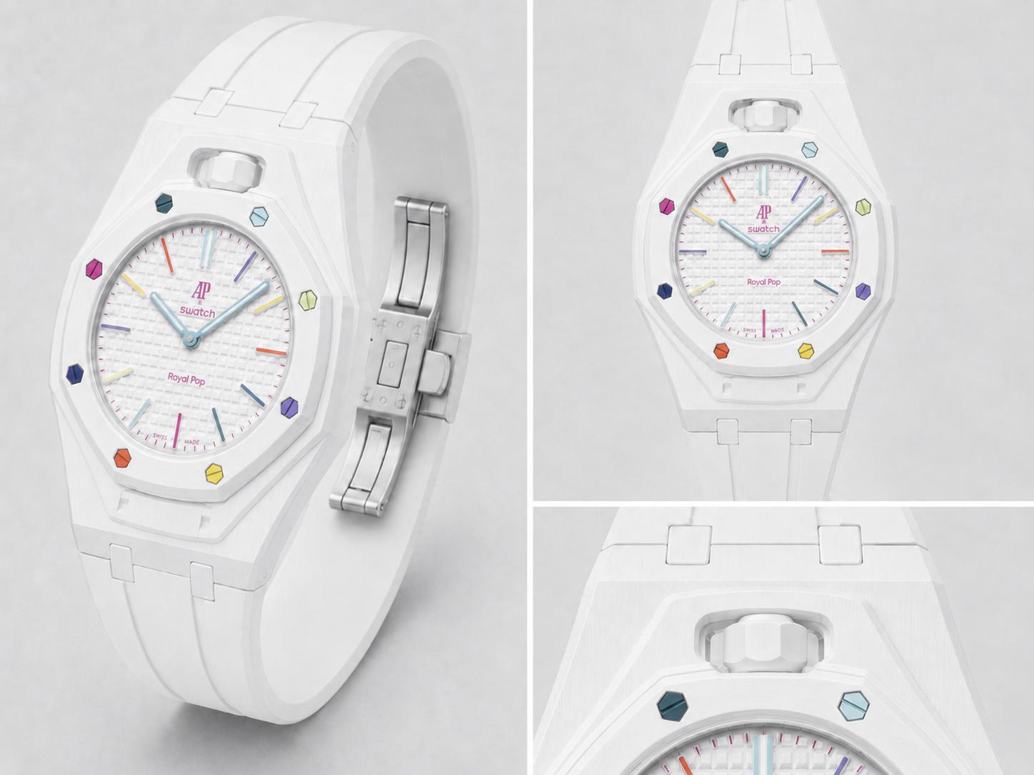 Bracelet HUIT BLANC — Édition AP × Swatch