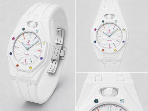 Bracelet HUIT BLANC — Édition AP × Swatch