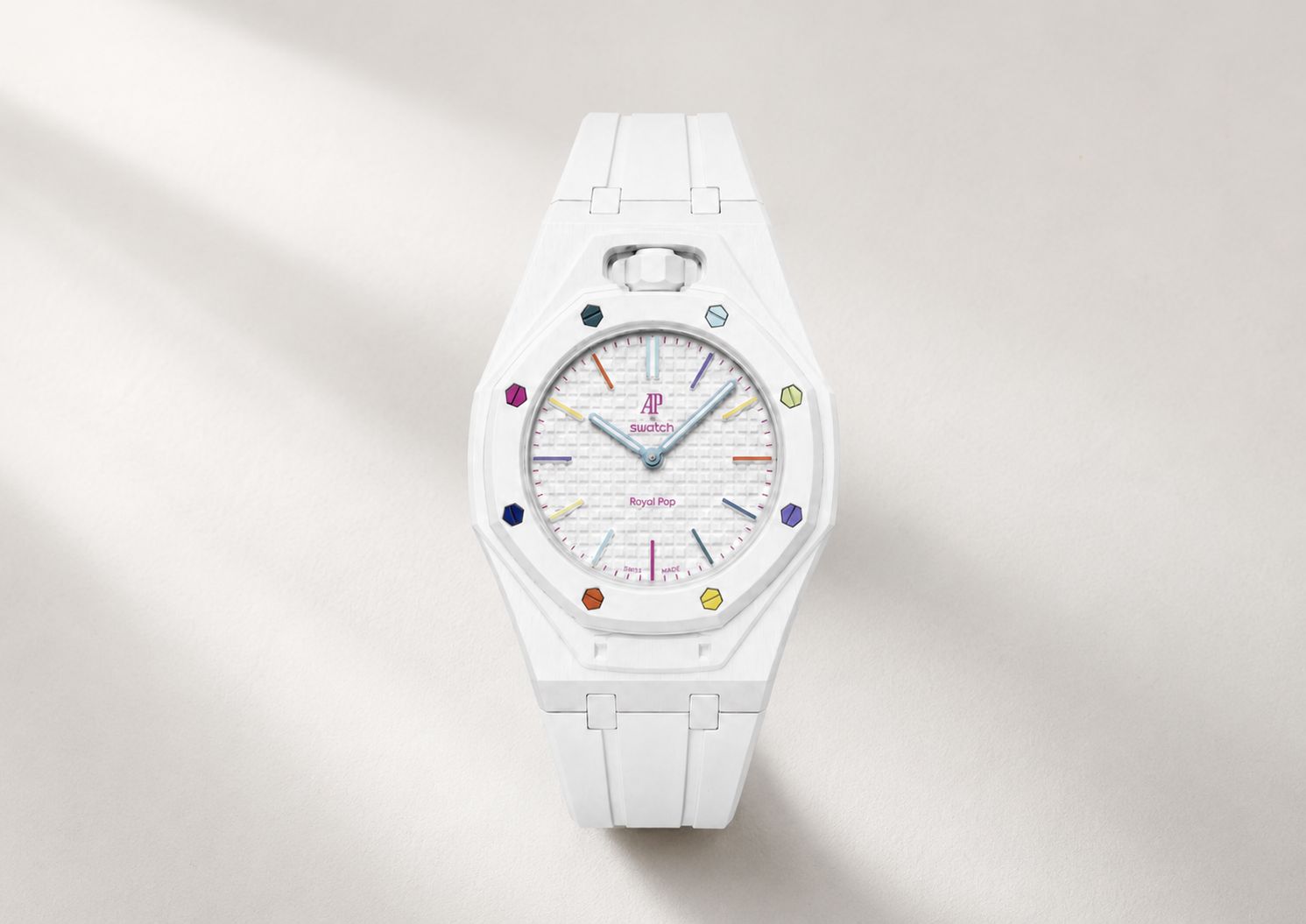 Bracelet HUIT BLANC — Édition AP × Swatch